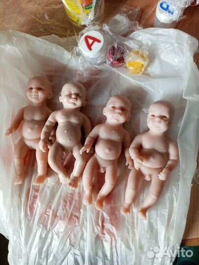 Кукла реборн полностью силиконовая mini 16см