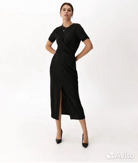 Платье лапша с разрезом