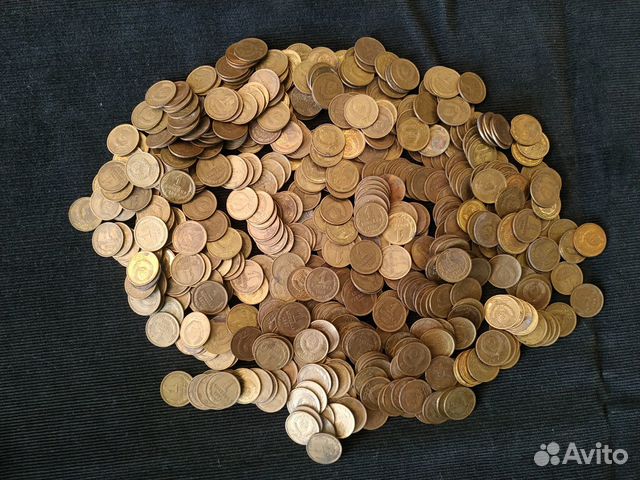 Монеты 1коп. 540 шт. СССР