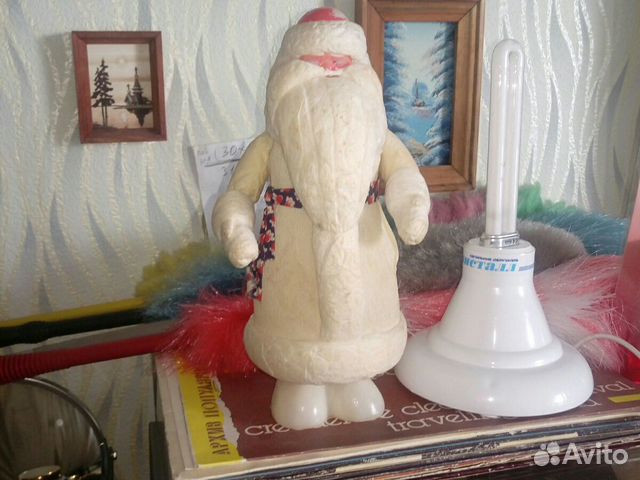 Дед мороз СССР ватный снегурочка