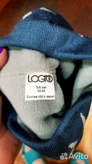 Комплект на девочку шапка 52-54 новые