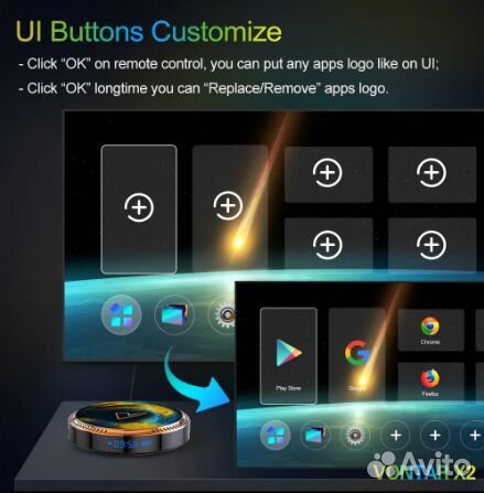 Андроид Смарт Тв 2/16/4/64/WI-FI приставка 4К