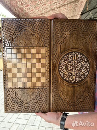 Нарды деревянные ручной работы новые резные