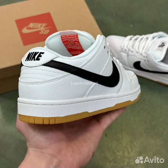 Кроссовки Nike Dunk Low Pro SB White Gum