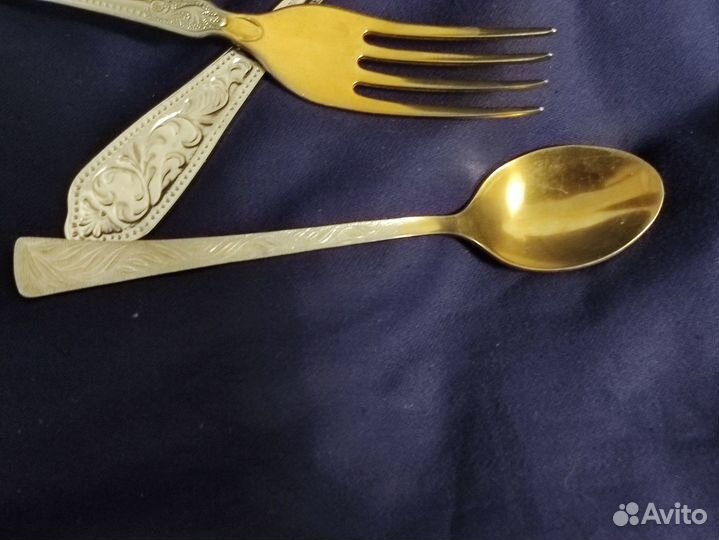 Столовые приборы поштучно с нитридтитановым покрыт