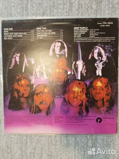 Deep Purple – Burn UK LP