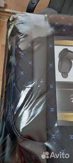 Чехлы nissan terrano чёрная алькантара с синем