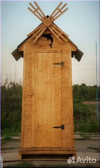 Уличный туалет деревянный BAG336