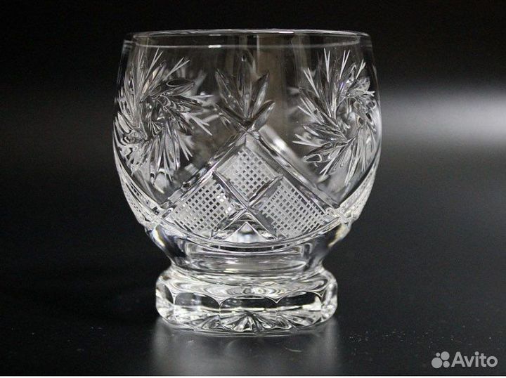 Набор стаканов фужеров хрустальных