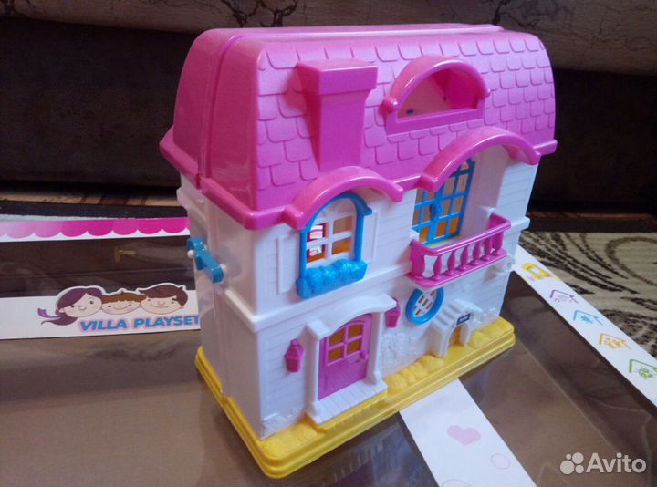 Домик для кукол с мебелью