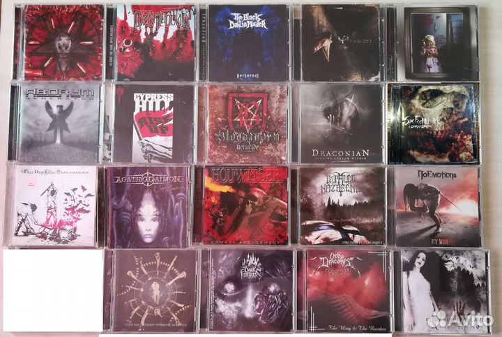 Cd компакт диски с рок/метал музыкой