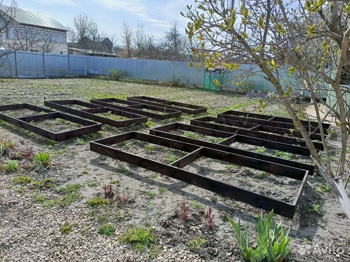 Высокие грядки из дерева