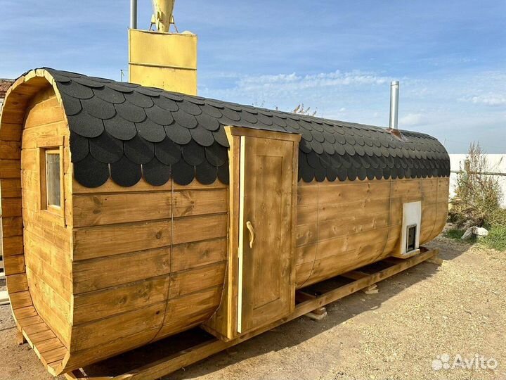 Баня-бочка под ключ