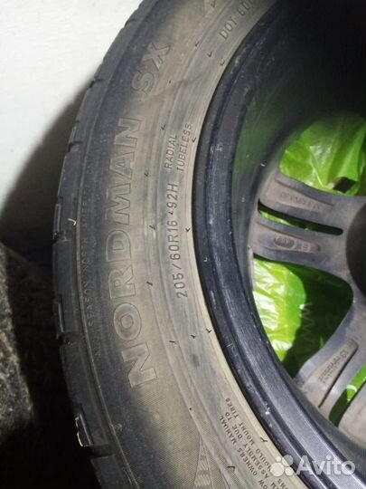 Диски R16 LS Wheels шины Nokian Tyres Nordman лето