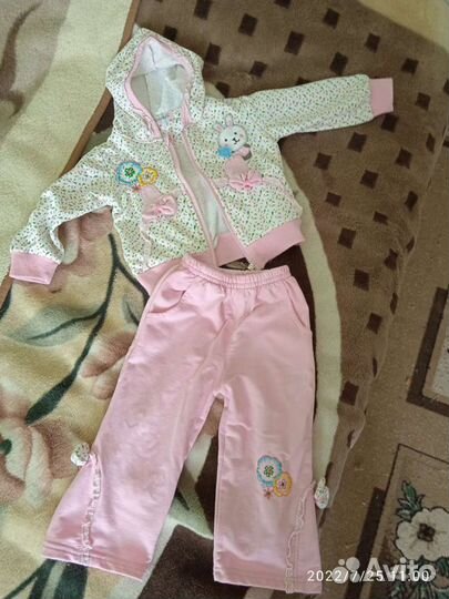 Костюм тройка для девочки 86