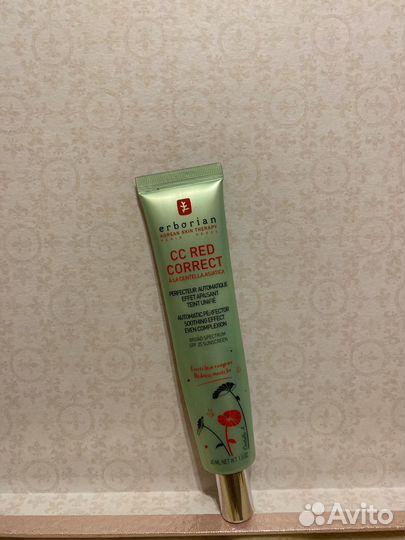 Cc крем erborian red correct