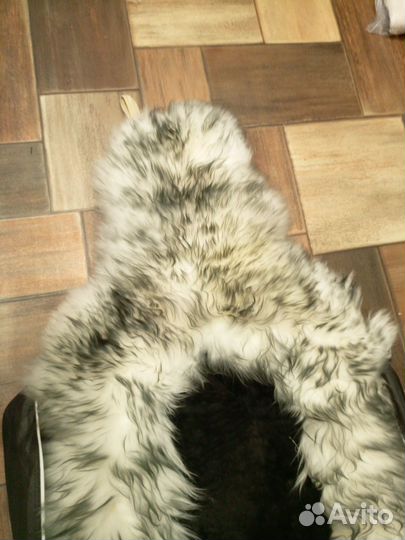Накидка на сиденье овчина бу