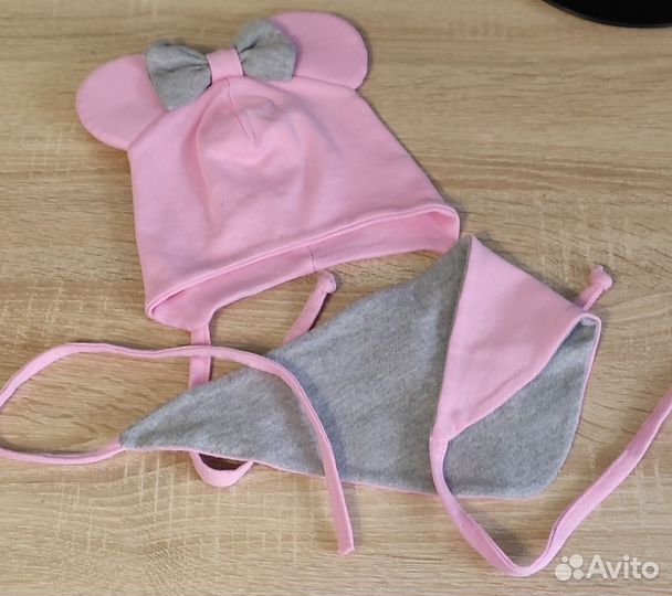 Комплект шапочка и косынка