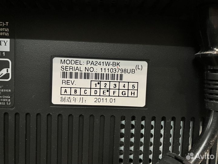 Монитор NEC multisync PA241W