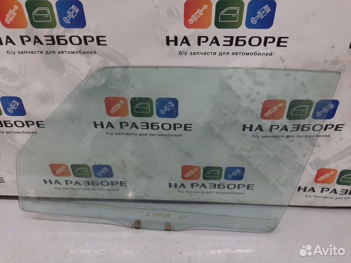 Стекло двери переднее левое Mitsubishi Pajero 2