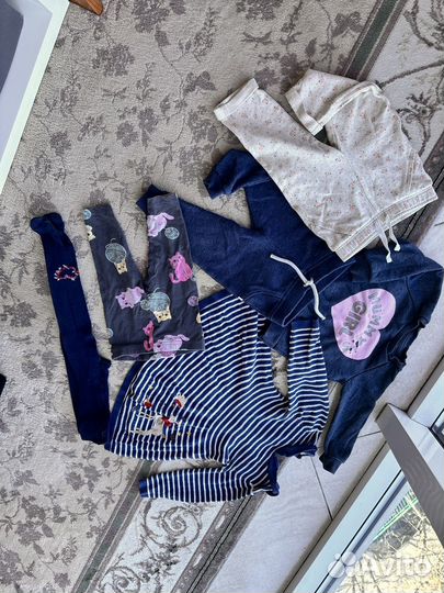 Вещи пакетом на девочку 68 74 80