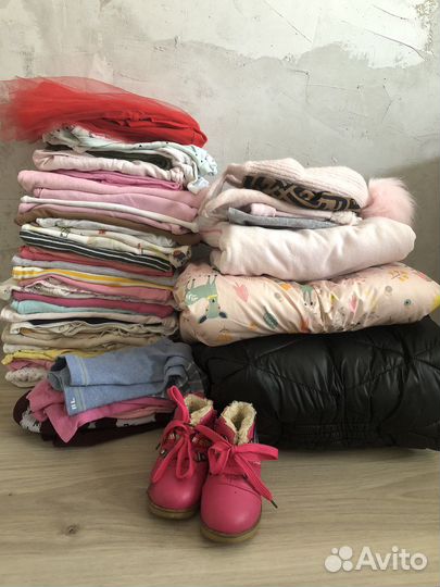 Детская одежда для девочек 80-86 на доставке