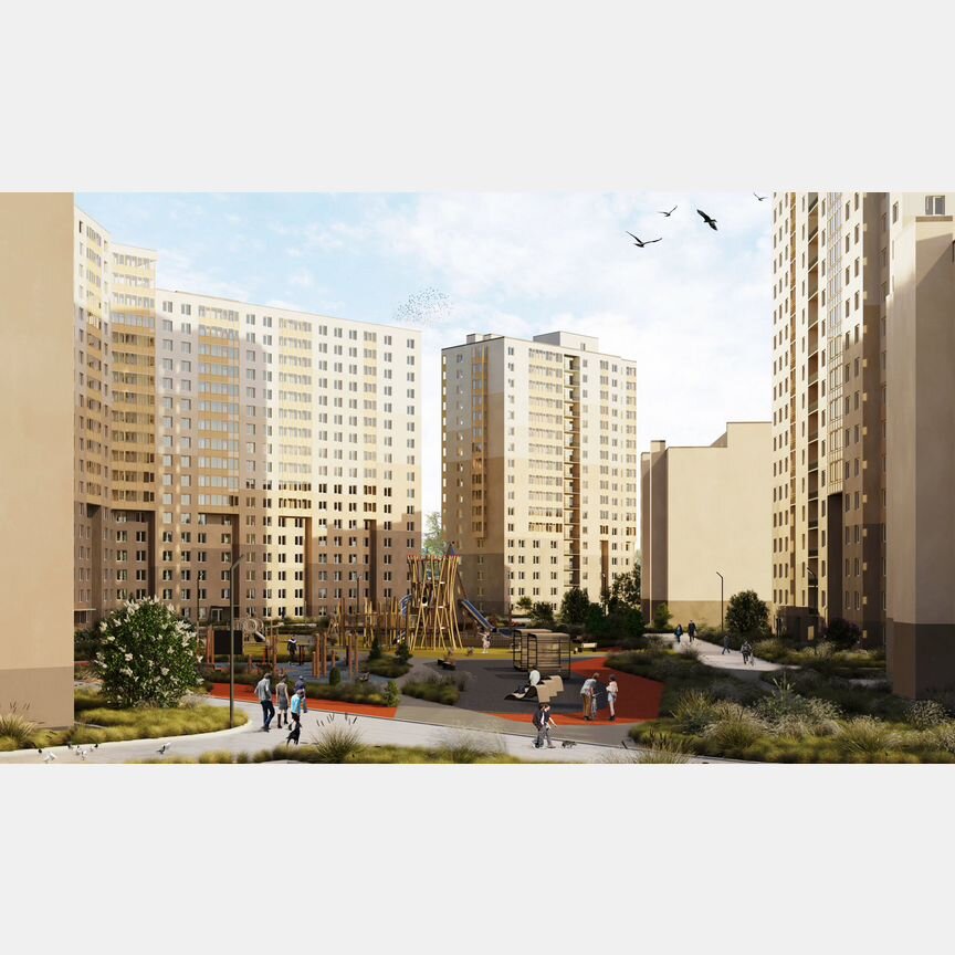1-к. квартира, 35,3 м², 16/17 эт.