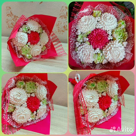 Сладкие букеты из зефира