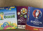 Альбомы Panini Euro 2012, 2016. World Cup 2014