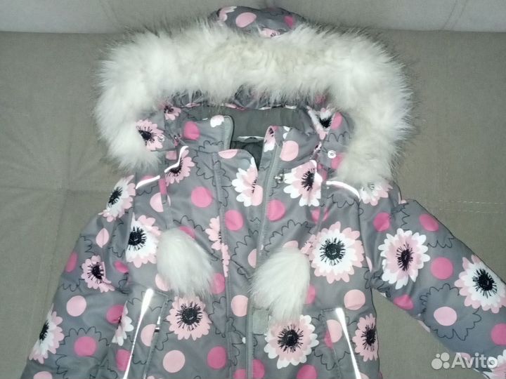 Зимний костюм для девочки 86