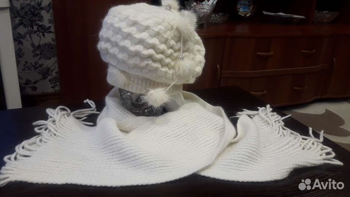 Набор шапка шарф женский