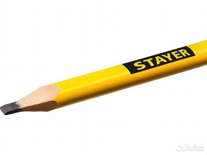 Строительный карандаш плотника stayer, HB, 180мм