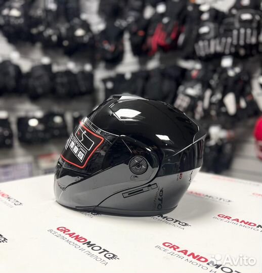 Модуляр три четверти Мотошлем