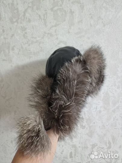 Шапка зимняя меховая женская песец