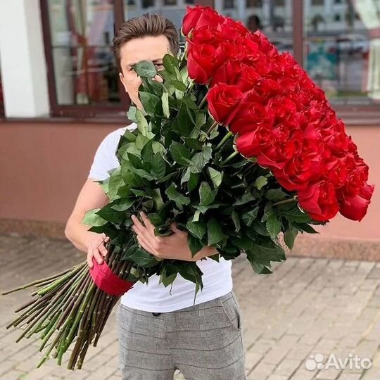 Метровые розы, розы 51 101, букеты, розы