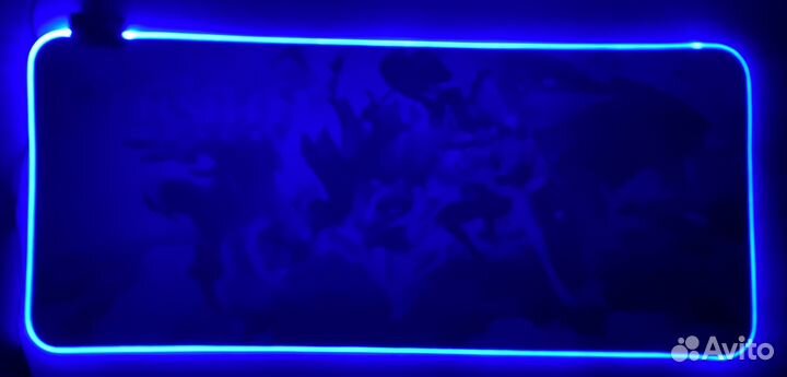 Компьютерный коврик игровой с подсветкой 80х30