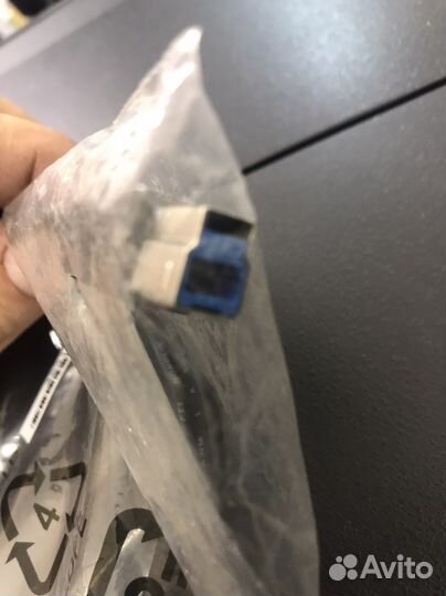Кабель vcom USB-A - USB-B (VUS7070), синий внутри