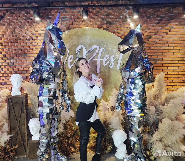 Зеркальные маски, костюмы для аниматоров, gogo