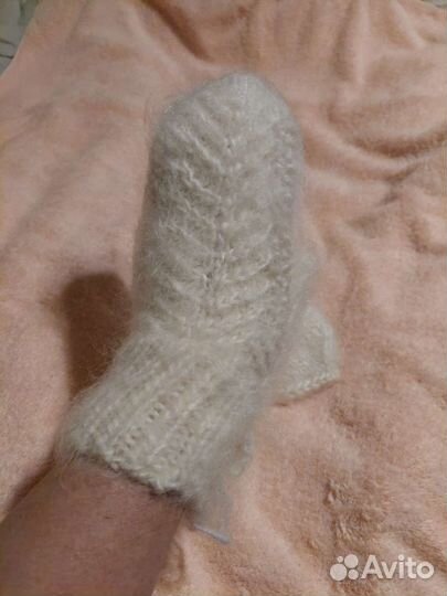 Варежки зимние (козий пух) новые