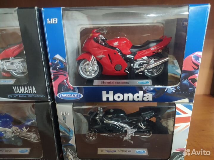 Мотоциклы 1/18 (welly)