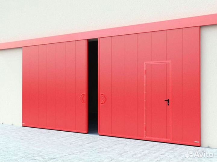 Откатные противопожарные ворота EI60 / EI90