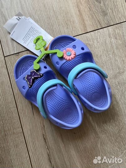 Новые детские сандалии Crocs C8, оригинал