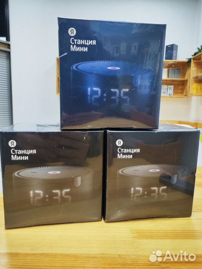 Яндекс станция мини плюс с часами новая