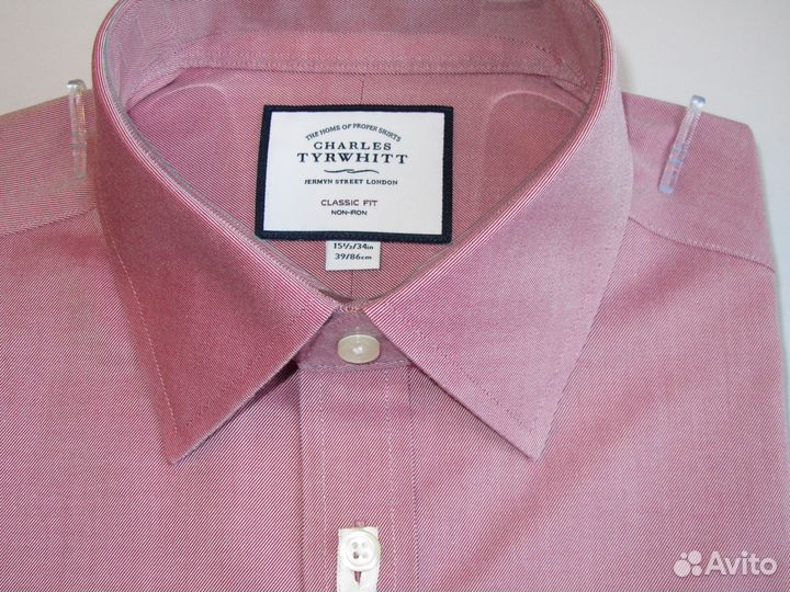 Рубашка Charles Tyrwhitt non iron clasic fit 39\86