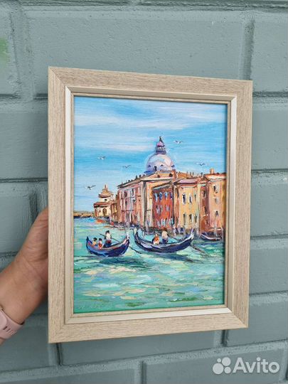 Городской пейзаж картина маслом Венеция Италия