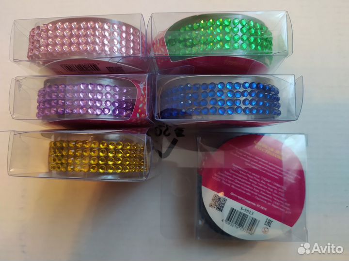 Клейкая лента со стразами