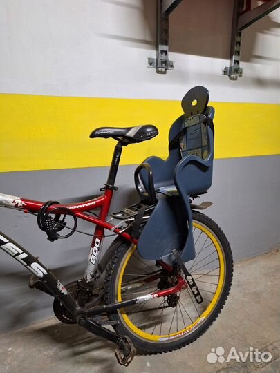 Детское кресло для велосипеда на багажник