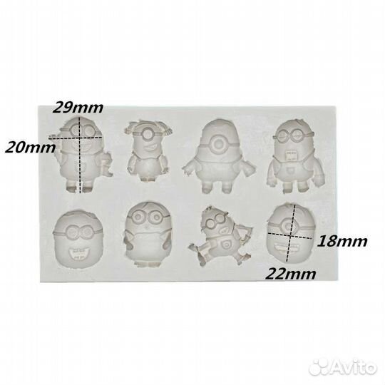 Силиконовая форма миньон