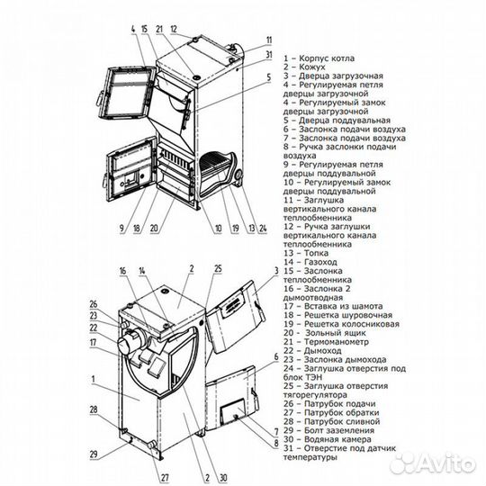 Котел отопительный zota bulat 23 кВт
