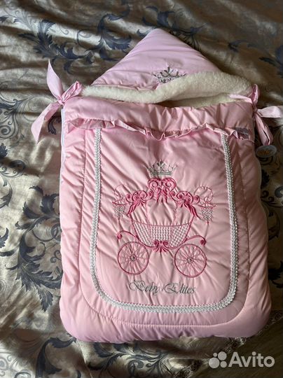 Конверт на выписку зимний для девочки